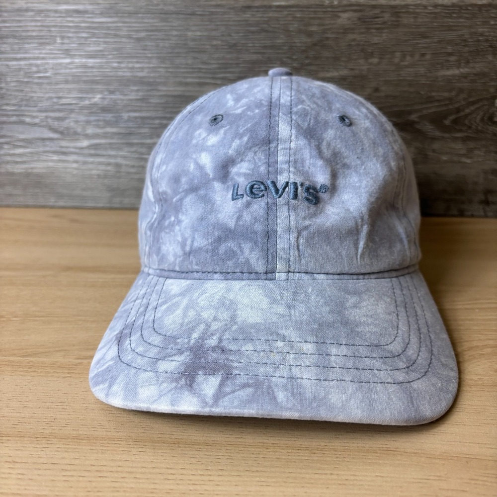 Levis Hat Cap Strap Back Womens Blue Gray Tie Dye Adjustable
